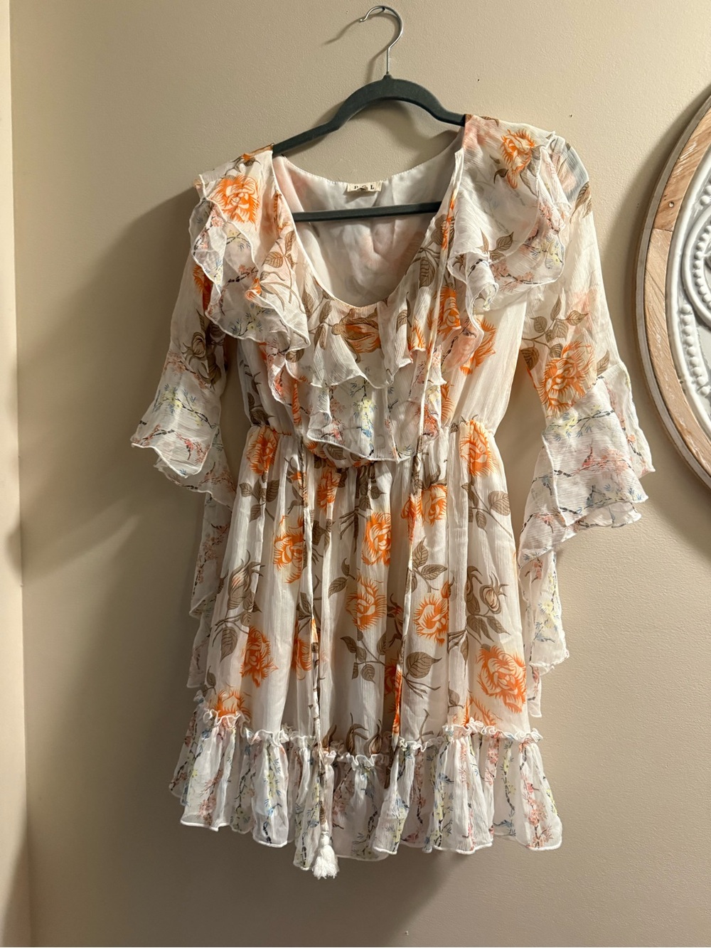 POL Cream and Light Pink Blouse